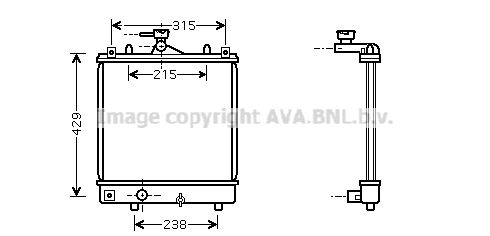 AVA QUALITY COOLING Радиатор, охлаждение двигателя OL2330